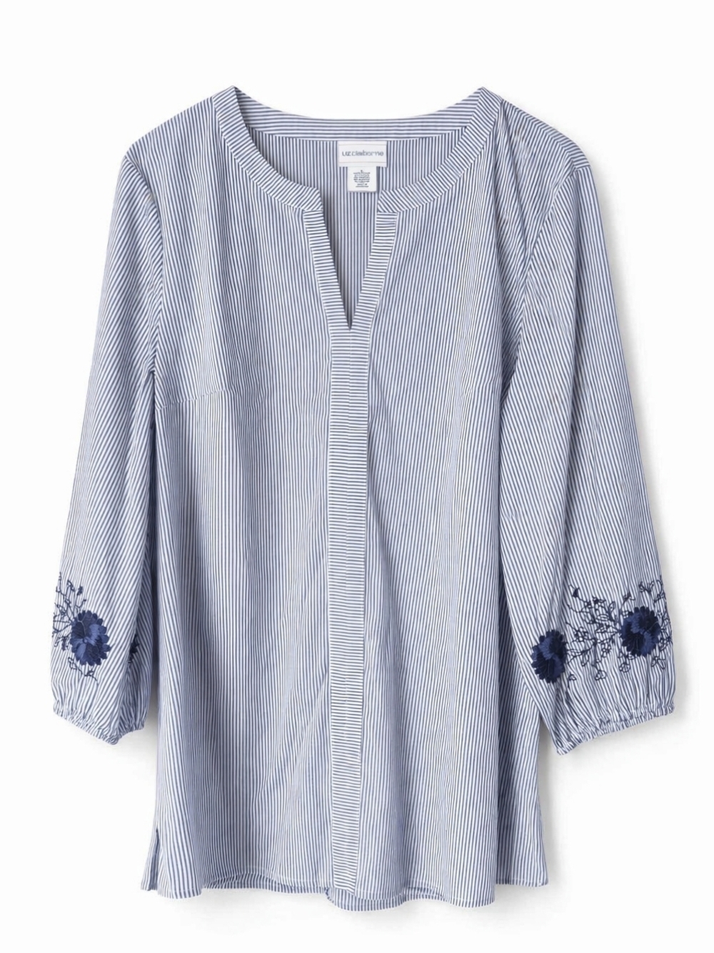 Liz Clairborne Midnight Garden Collection Striped Blouse